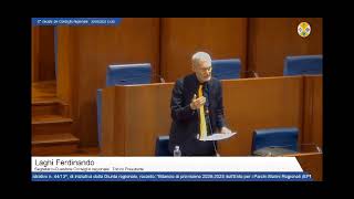 Consiglio Regionale del 30-03-2026 Il mio intervento sui Parchi Marini