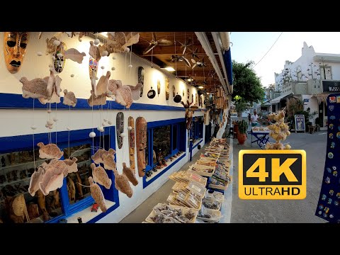 Kardamena, Kos Grecja - spacer po miasteczku [4K]