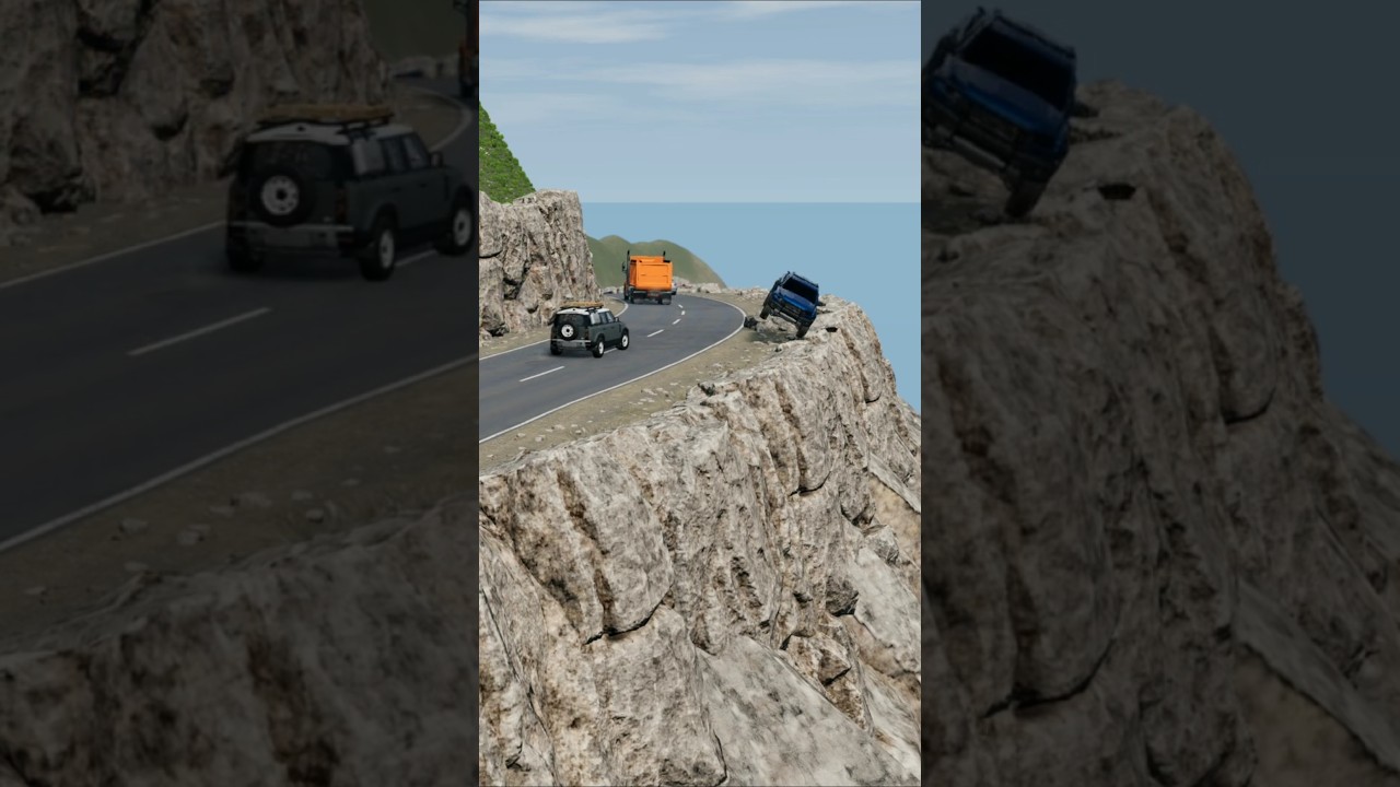 Realistic Highway Car Crashes #79