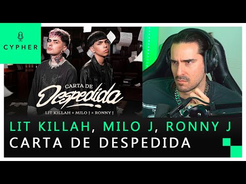 REACCIÓN a LIT killah, Milo J, Ronny J - Carta de Despedida (Official Video)