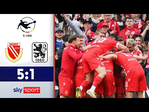 Irre 1. Halbzeit schießt Cottbus an die Spitze! | FC Energie Cottbus - TSV 1860 München | Highlights