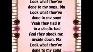 Miley Cyrus - Look What They&#39;ve Done To My Song lyrics.