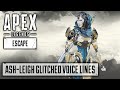 NEW Ash X Leigh All Glitched Voice Lines - Apex Legends