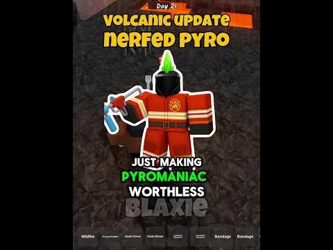 Pyro is NERFED so bad | 99 nights in the forest #robloxedit