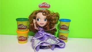SOFIA THE FIRST PLAY-DOH Tutorial How to Make Sofia's Amulet from Play Doh