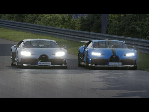 Bugatti Chiron Profilée 2022 vs Bugatti Chiron Pur Sport 2021 at Monza Full Course