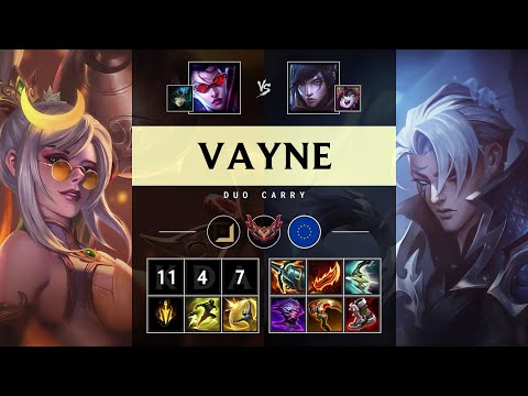 Vayne ADC vs Aphelios: Triple Kill, Legendary - EUW Grandmaster Patch 25.S1.2
