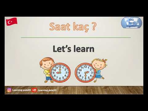 Turkish lesson 9 ~ Saat kaç ? - What time is it? ~ with examples for English and Turkish learners ;)