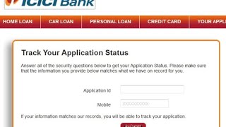 How to track ICICI CREDIT CARD Application Status #icicicreditcard #icicicreditcardtrack