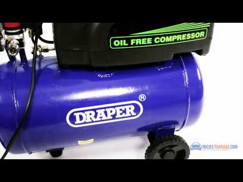 Draper 24 Litre DIY Air Compressor & 5 Piece Air Tool Kit From MicksGarage.com