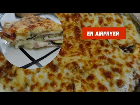 Miniatura del vídeo de Vídeo de pastel de calabacín en freidora de aire paso a paso