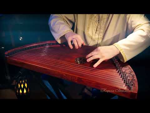 Russian harp !! Russian slavic music instrument Gusli
