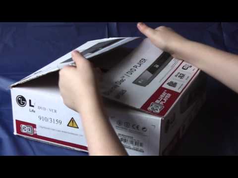 LG blu-ray/dvd player BP325 unboxing and look around