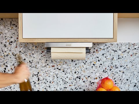 Joseph Joseph RollGrip™ Under-Shelf Stainless-Steel Kitchen Roll Holder | 8500004
