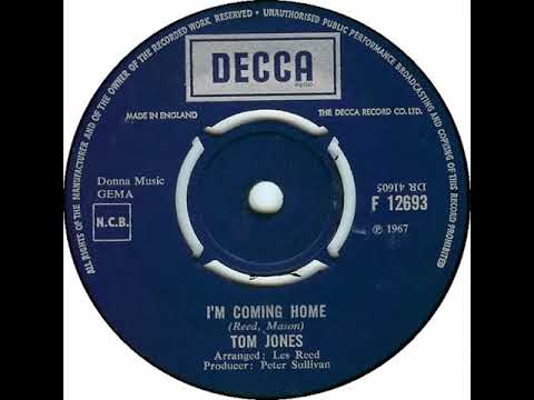 UK New Entry 1967 (271) Tom Jones - I'm Coming Home