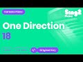 18 - One Direction (Karaoke Piano)