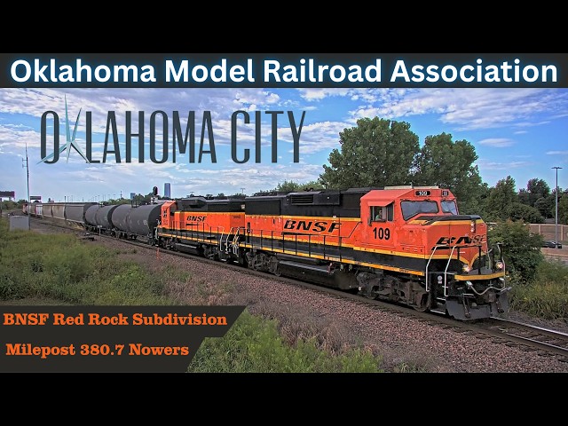 オクラホマシティの鉄道（Oklahoma Model Railroad Associationから、Nowersジャンクション付近の鉄道路線（BNSF・KCS等））