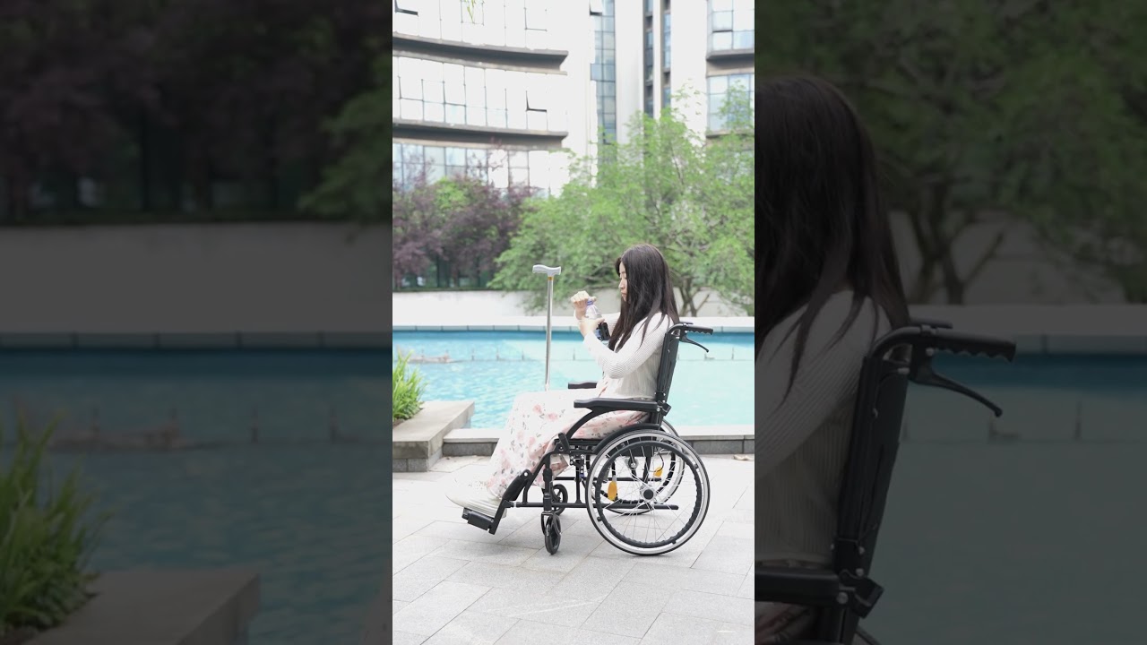 Practical wheelchair cup holder with a concealed design for easy storage.