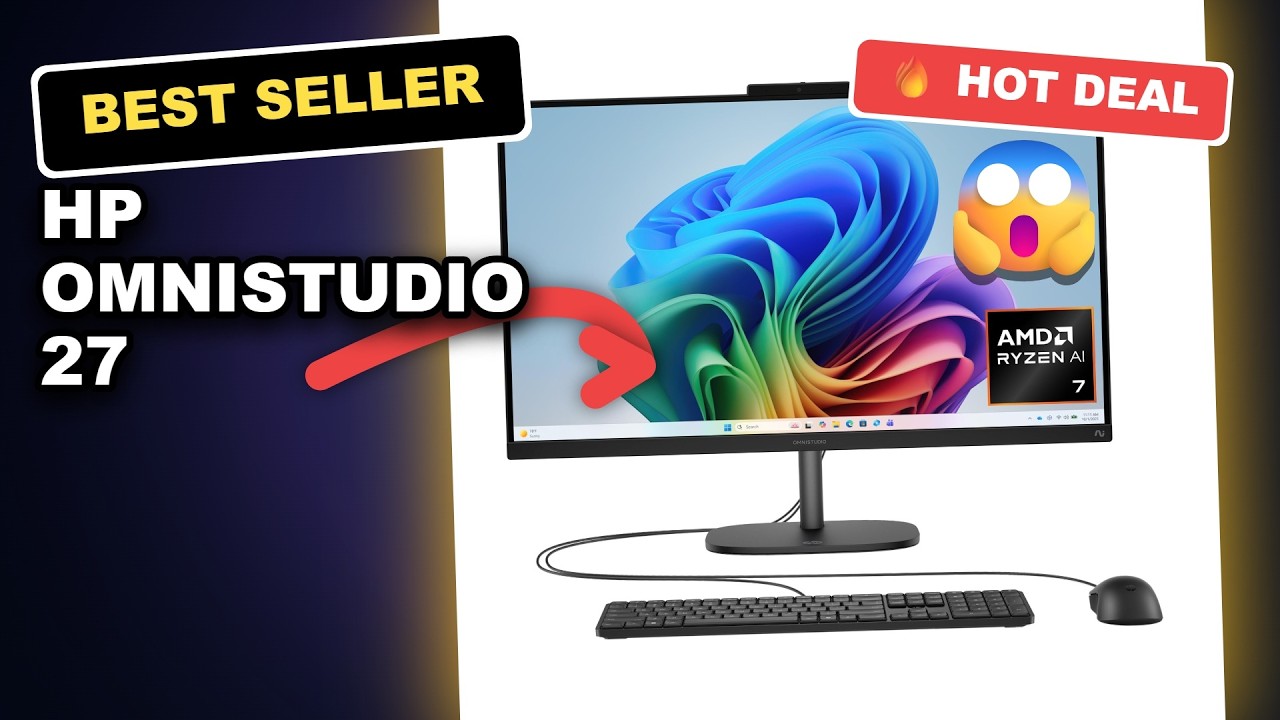 HP OmniStudio 27 Unboxed: Does AI Power Boost Productivity and Multitasking? review video