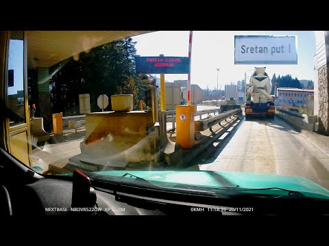(Hr) [E65] (A6) : Naplatna/Cestninska postaja / Gare de péage/Toll booth Delnice 🌉 + Lučice tunnel
