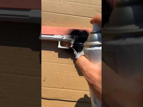 It’s just a water gun officer🤡 #oddlysatisfying #spraypaint