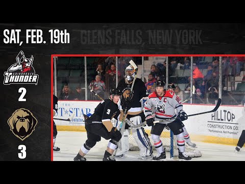 2/19/22 Newfoundland Growlers 3 - Adirondack Thunder 2