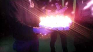 Norma Jean sings Happy Birthday to Shaq from stage.