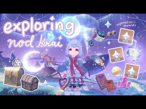 explore nod krai with me ༊ 𖥔⁺‧₊☽◯☾ farming chests, oculus & mora ₊‧⁺˖⋆༊