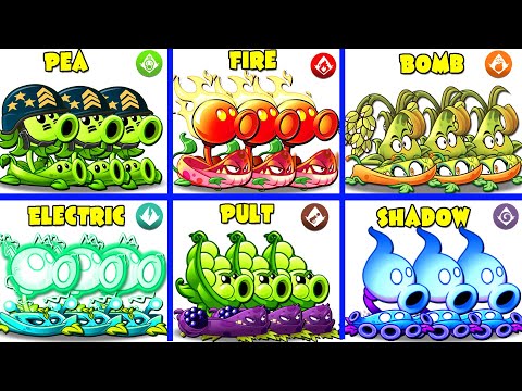 Random 6 Pair Plants & Vine Battlez - Who Will Win? - PvZ 2 Team Plant vs Team Plant