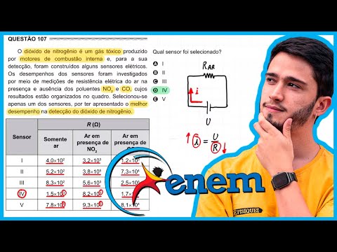 ENEM 2017 Libras - O dióxido de nitrogênio é um gás tóxico produzido por motores de combustão inter