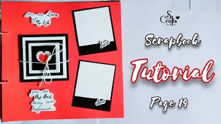 Scrapbook Tutorial ✂️ | Page 14/16 | Handmade | Scrapbook making | Gift Designs