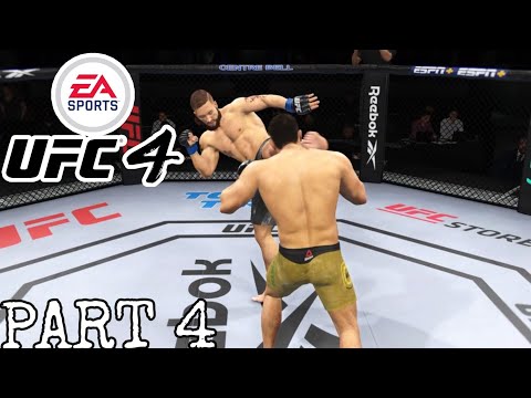 UFC 4 CAREER MODE Gameplay Walkthrough Part 4 - MY FASTEST KNOCKOUT EVER (PS4)