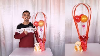 DIY Valentine's Day Balloon Bouquet | HOT AIR BALLOON BOUQUET | Valentine's Day Gift ideas