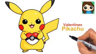 How to Draw Love Pikachu ❤️ Pokemon Valentine