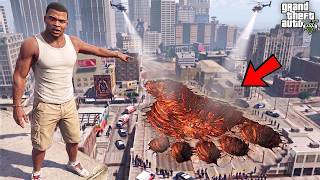 😱Franklin Found BIGGEST FOOTPRINT of A Mysterious Monster In GTA 5!