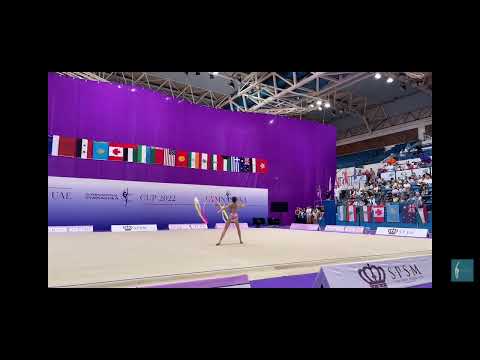Anna Popova Ribbon AA 1st UAE Cymnastika Cup 2022