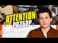 Как играть Attention на гитаре. Разбор для начинающих (фингерстайл)