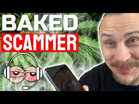 Phone Scammer is HIGH OUT OF HIS MIND