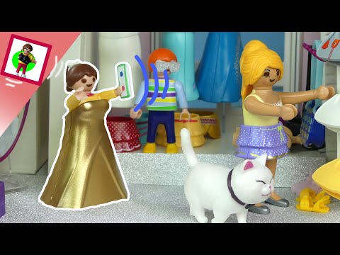 Playmobil Film "Greta zieht heimlich das teure Kleid von Frau Schick an!" Familie Jansen/ Kinderfilm
