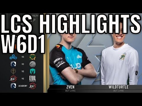 LCS Highlights ALL GAMES Week 6 Day 1 Spring 2020 League of Legends Championship Series