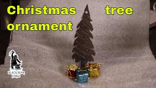 Forged Christmas tree ornament - countdown to Christmas