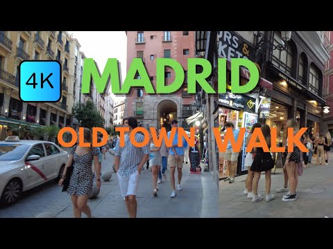 [4k] Um passeio pelo centro histórico de Madrid. Caminhando da Plaza Sol até a Catedral de Almudena através da Plaza Mayor, passeios em Madri, viagens em Madri, atrações turísticas de Madri, Plaza Sol, Catedral de Almudena, destinos em Madri