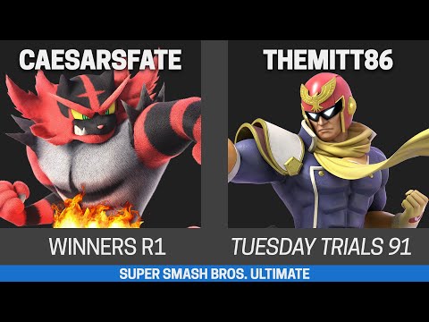 Tuesday Trials 91 SSBU Winners R1 - CaesarsFate (Incineroar, Byleth) vs TheMitt86 (Captain Falcon)