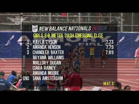 Girls 60m EE Heat 3 - New Balance Nationals Indoor 2013