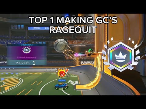 Top 1 Making Grand Champion’s RAGE QUIT | Rocket League Sideswipe
