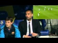 Guardiola & Vilanova's reaction to Messi's solo goal against Real Madrid in Santiago Bernabéu - HD