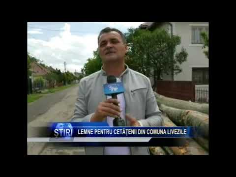 Primarul de Livezile împarte lemne de foc și le trage-n fața porții!