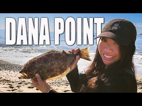 Surf fishing at Doheny State Beach