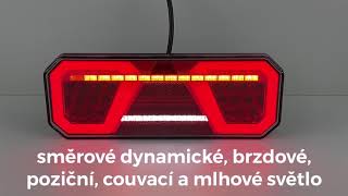 Združená LED lampa ľavá zadná s dynamickou smerovkou 12/24V