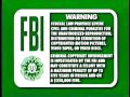 1997 FBI Warnings And 1991 Walt Disney Home Video